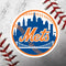 MLB New York Mets Game Ball Playstation 3 & PS3 Skin